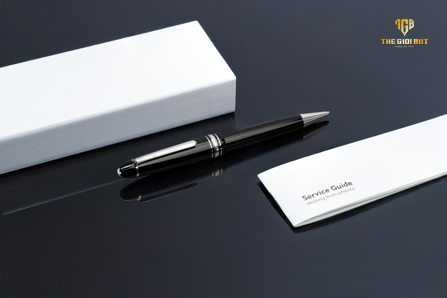 Bút bi Montblanc Meisterstuck Platinum Line Ballpoint Pen 2866 (Mã mới MB132446)