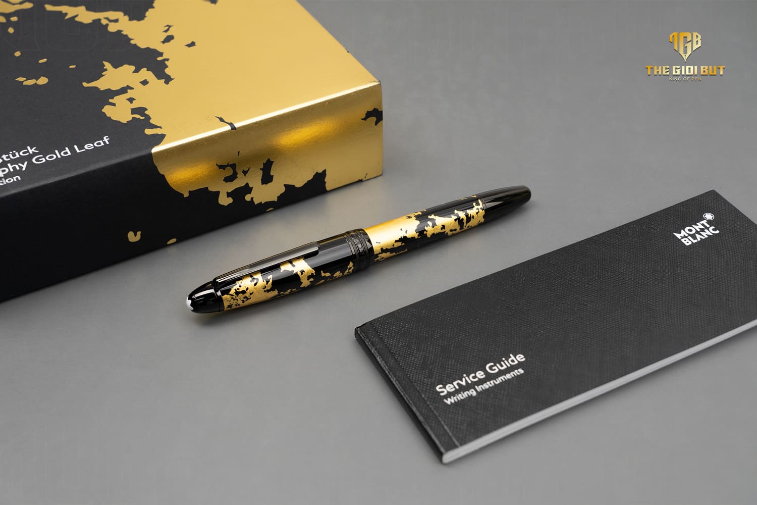 Montblanc Meisterstuck Solitaire Gold Leaf Calligraphy Rollerball Mb119689 804