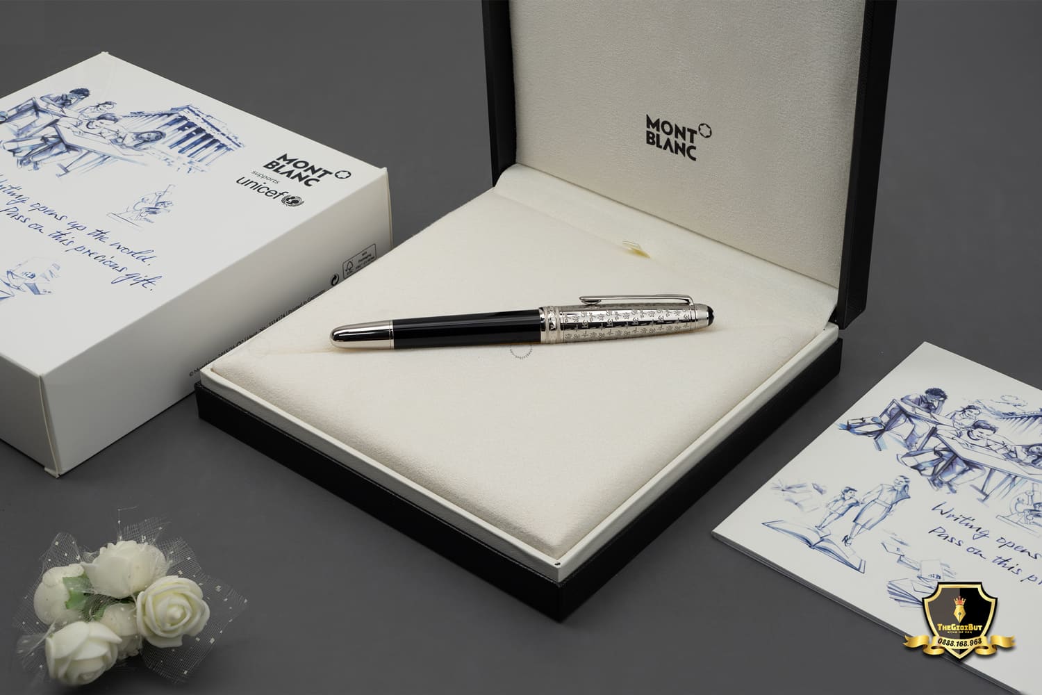 Montblanc Meisterstuck Unicef Doue Platinum Classique Fountain Pen Mb116079 803