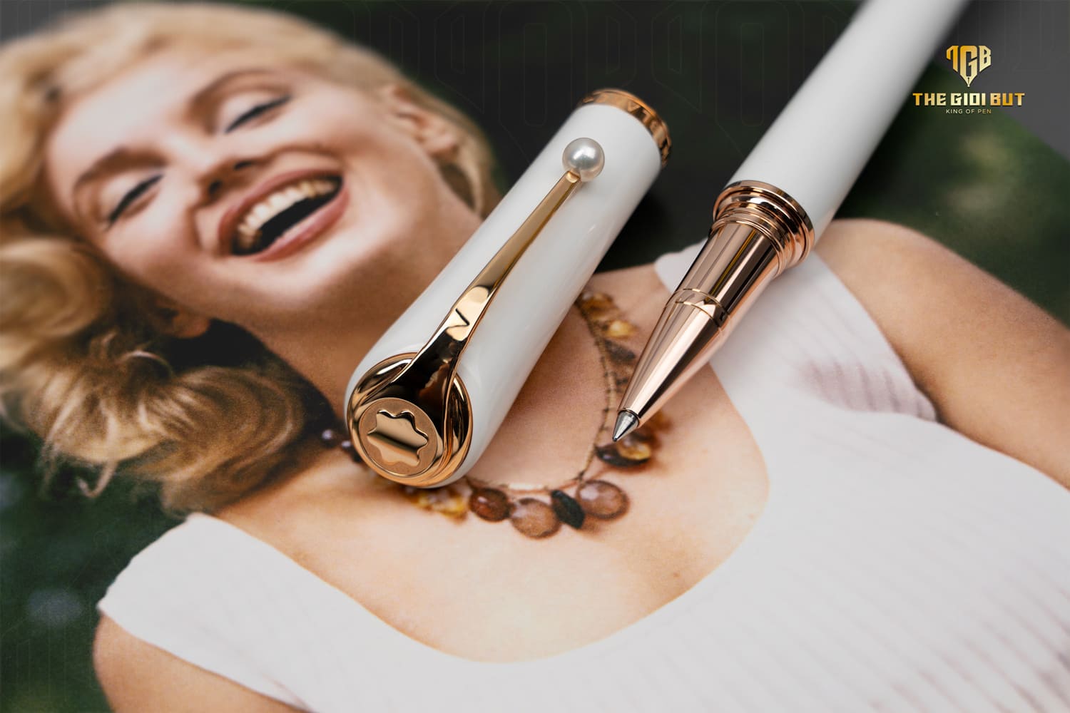 Montblanc Muses Marilyn Monroe Pearl Rollerball Mb117885 804