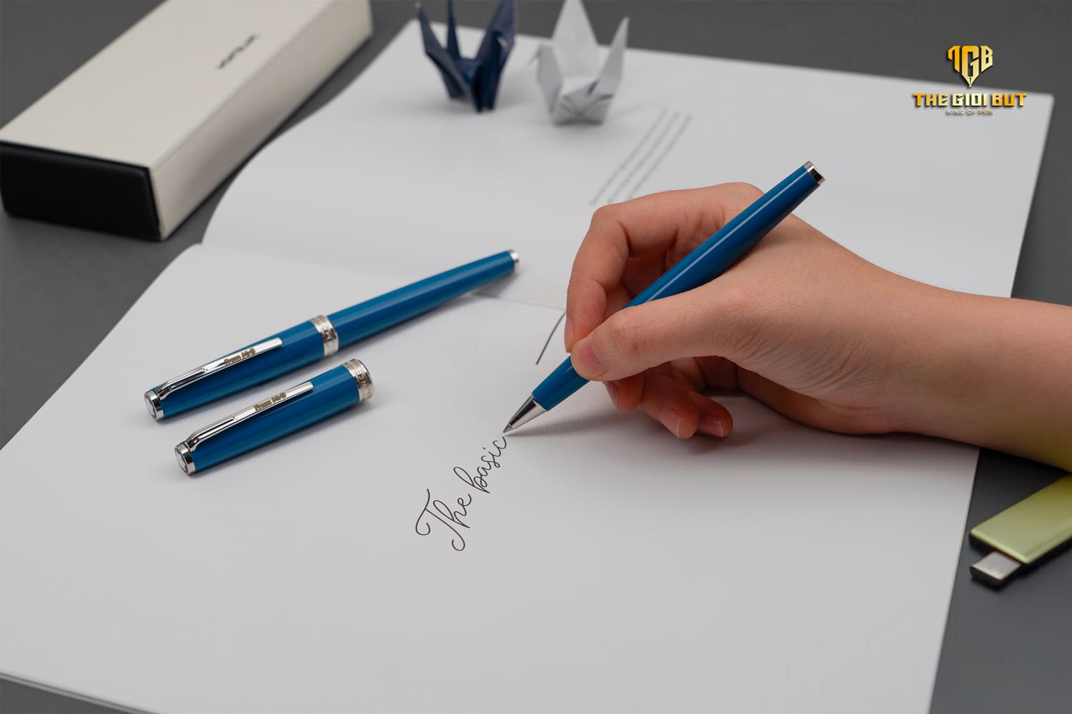 Montblanc Pix Petrol Blue Rollerball Pen Mb119583 Tay