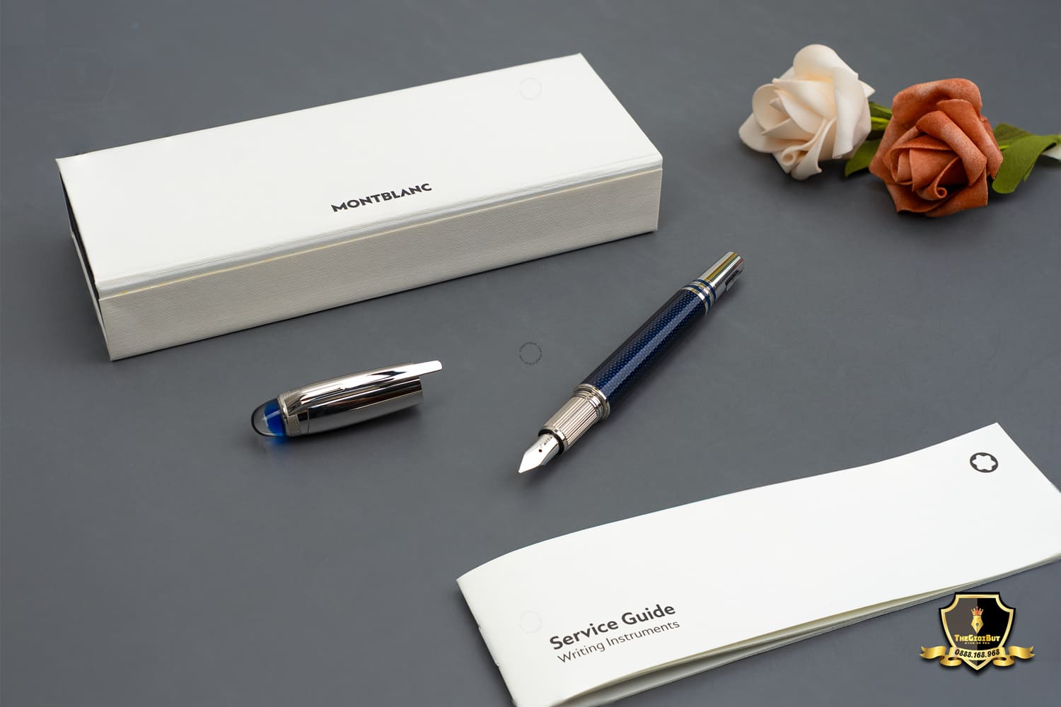 Montblanc Starwalker Blue Planet Doue Metal Fountain Pen Mb1252840 803