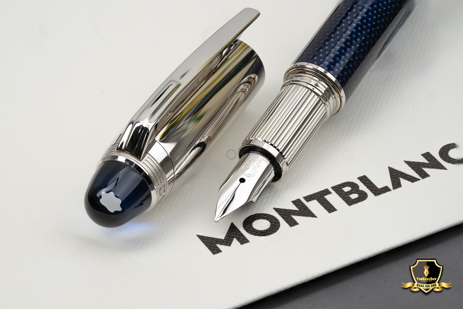 Montblanc Starwalker Blue Planet Doue Metal Fountain Pen Mb1252840 804