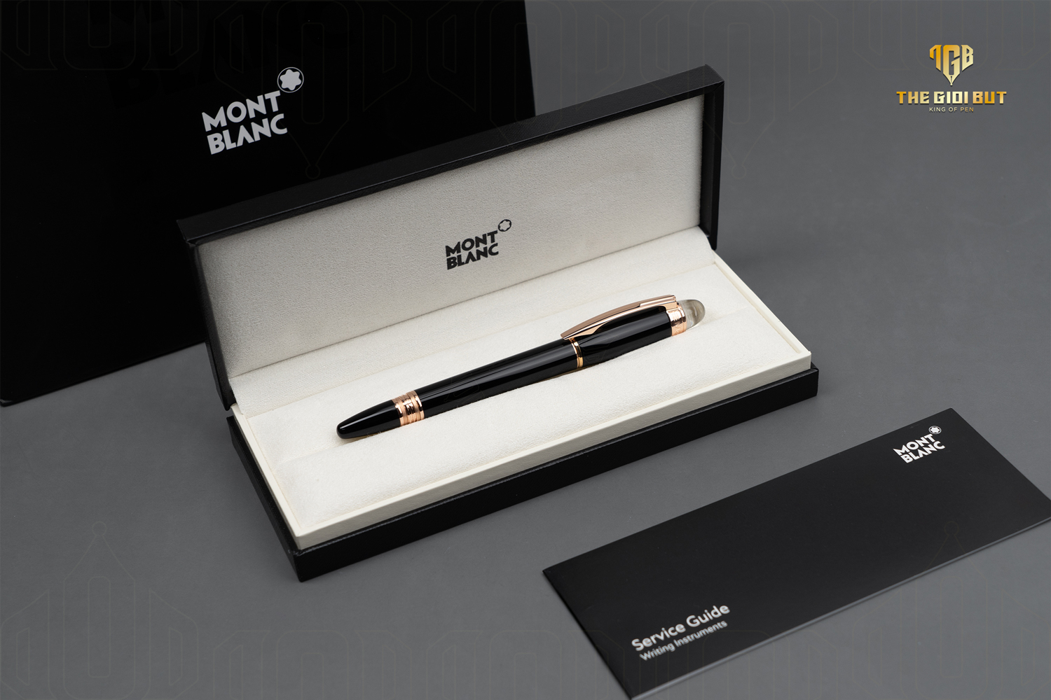 Montblanc Starwalker Red Gold Resin Fineliner Pen Mb105652 Box 1