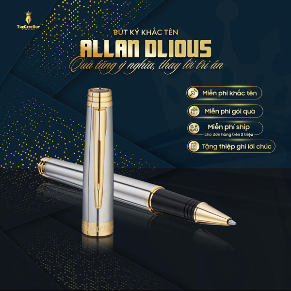 Bút dạ bi mạ vàng Allan D'lious AG5555