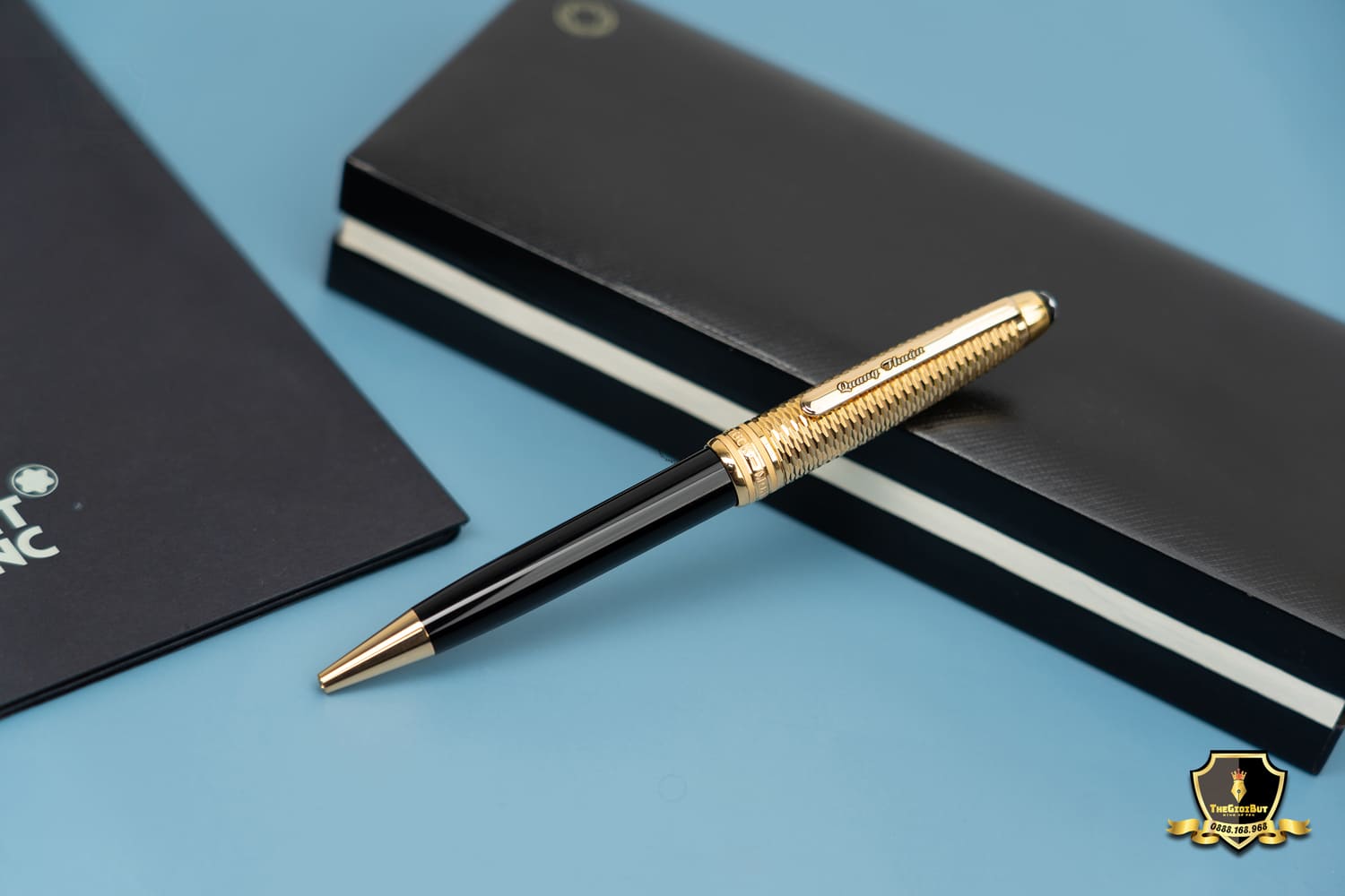 Montblanc Meisterstuck Doue Geometry Champagne Gold Ballpoint Pen 118095 803