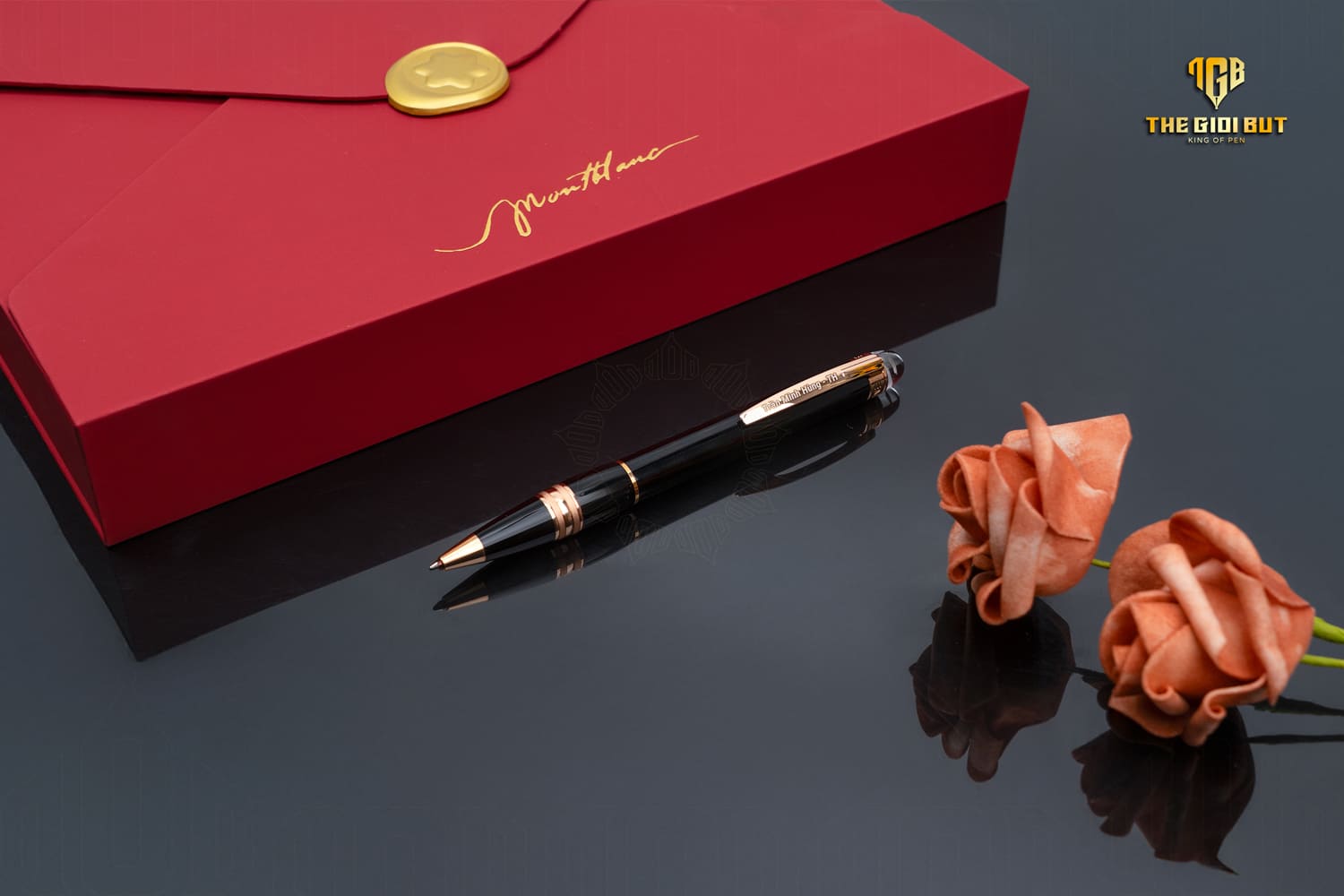 Montblanc Starwalker Red Gold Ballpont Pen 105653 801