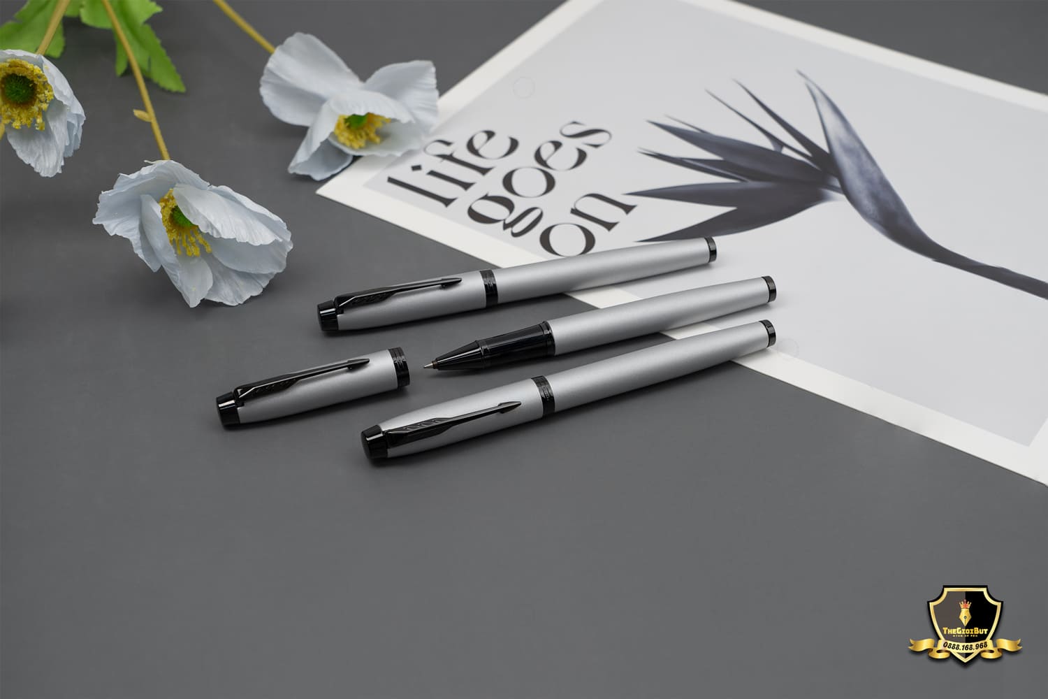 Parker Im Achromatic Matte Grey Rollerball Pen 2127751 801