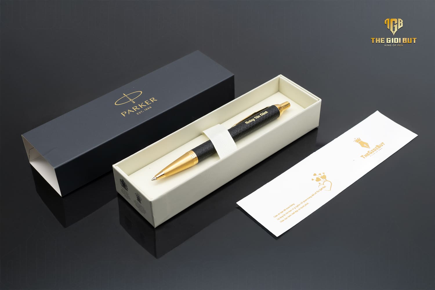 Parker Im Premium 2017 Black Gt Ballpoint Pen 1931667 Box