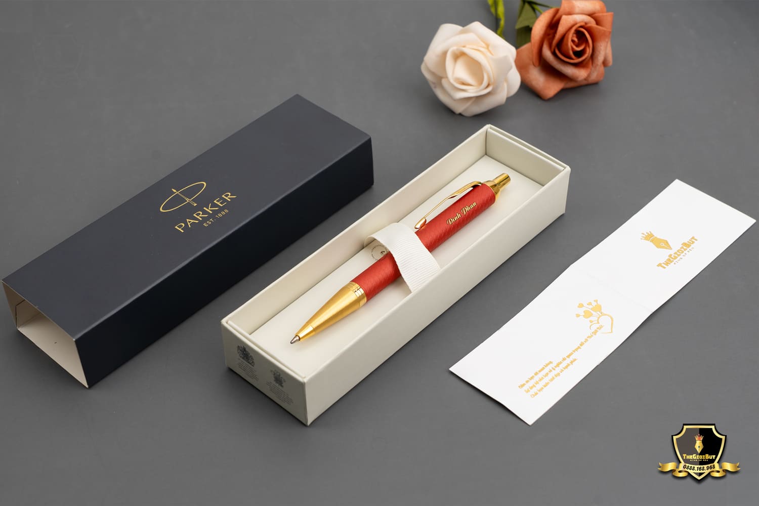 Parker Im Premium Red Ballpoint Pen 2143644 Boxa