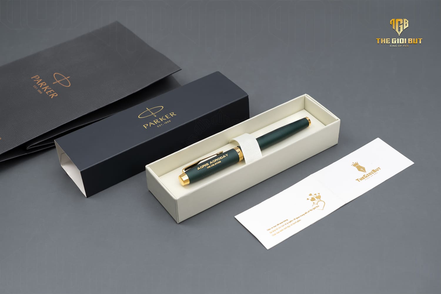 Parker Im Special Edition Retrol Green Rollerball Pen Box 1