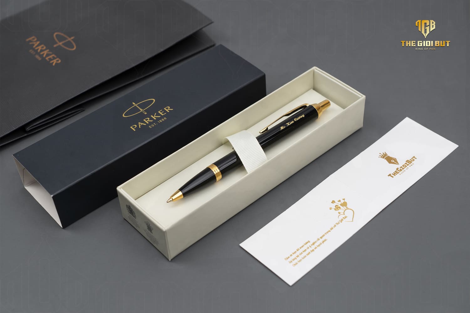 Parker Im 2017 Black Lacquer Gt Ballpoint Pen 1931659 Box