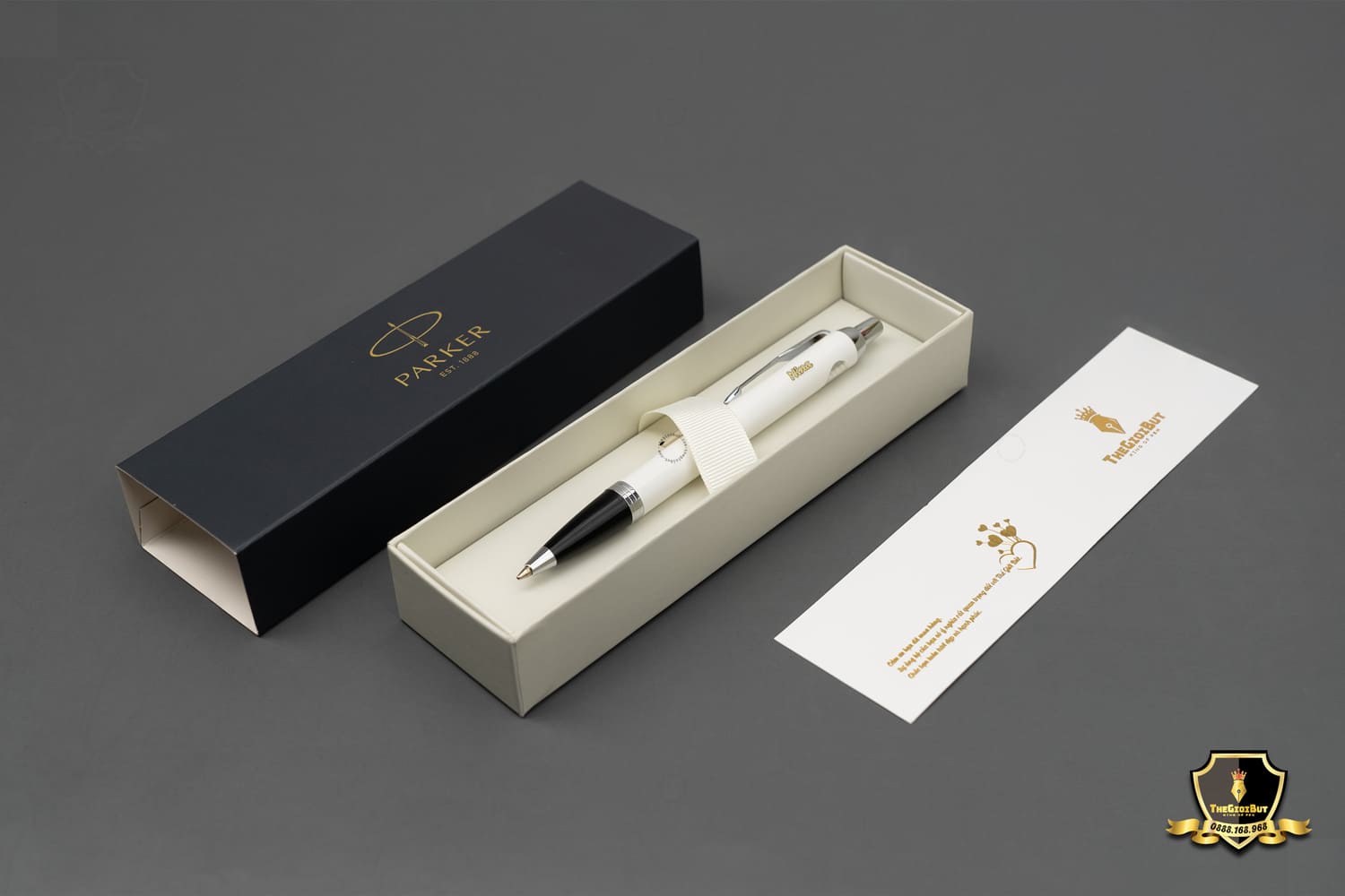 Parker Im 2017 White Lacquer Ct Ballpoint Pen 1931675 Box