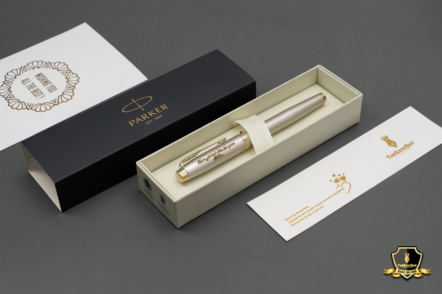 Parker Im Monochrome Champagne Rollerball Pen 2172955 Box
