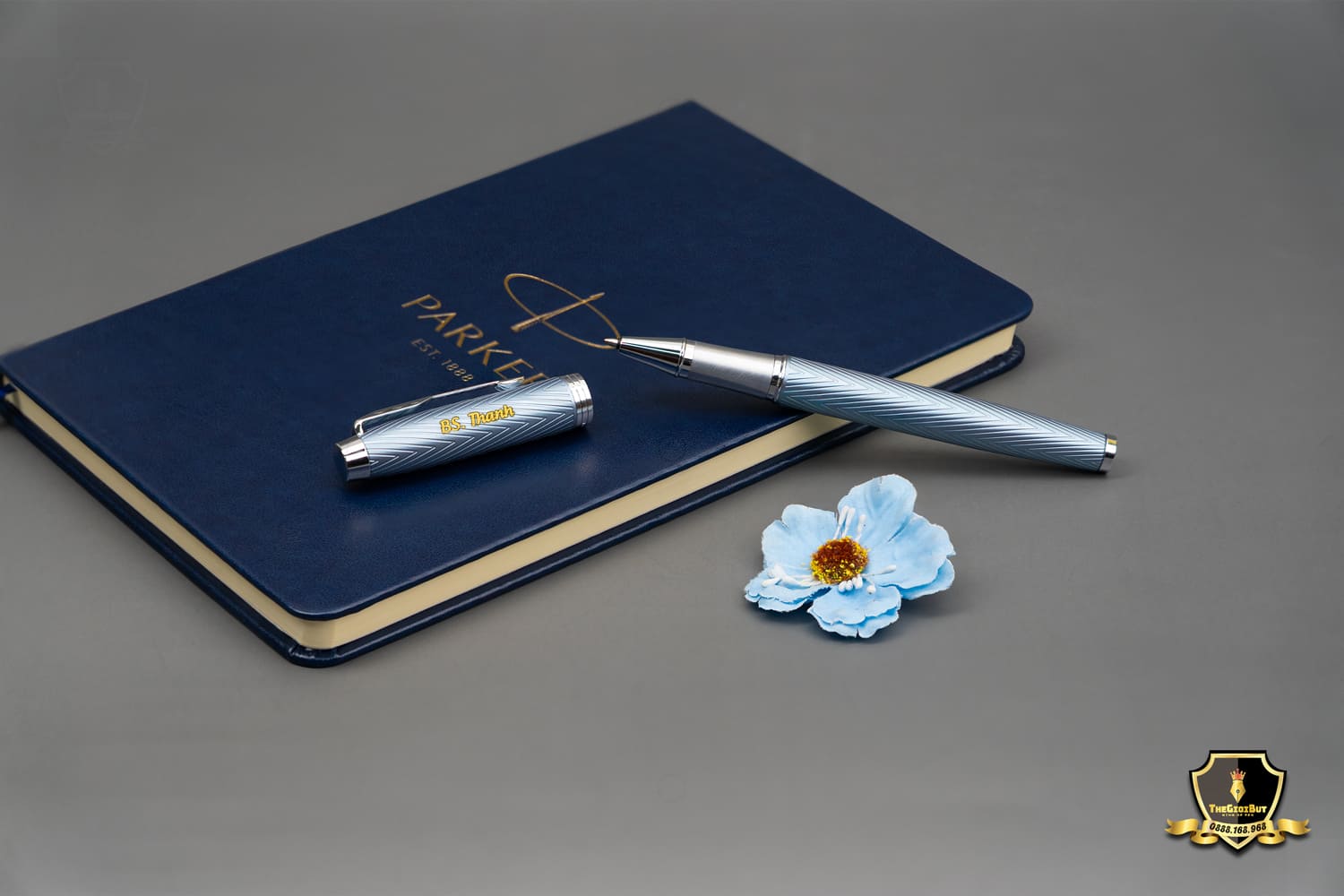 Parker Im Premium Blue Gray Ct Rollerball Pen 2143648 802