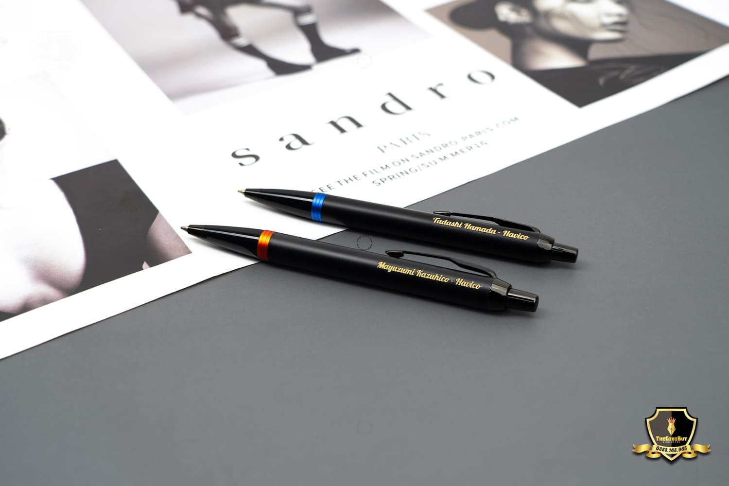 Parker Im Vibrant Rings Flame Orange Ballpoint Pen 2172946 801