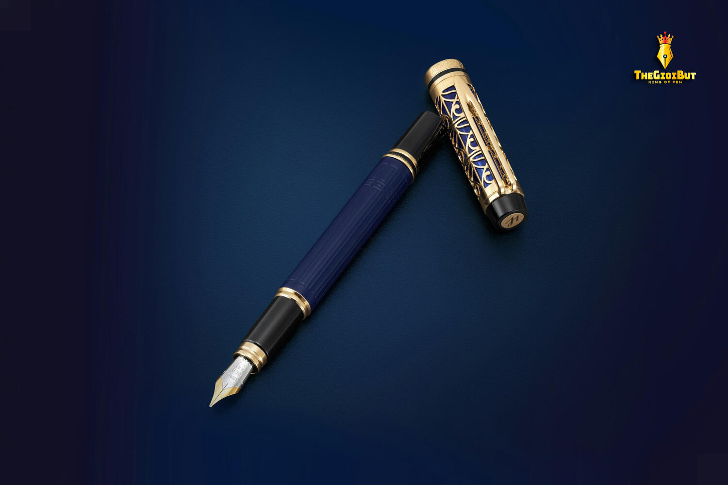 Waterman Man Bleu De Paris Limited Edition Fountain Pen 14