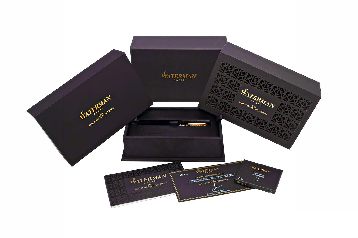 Waterman Man Bleu De Paris Limited Edition Fountain Pen Box