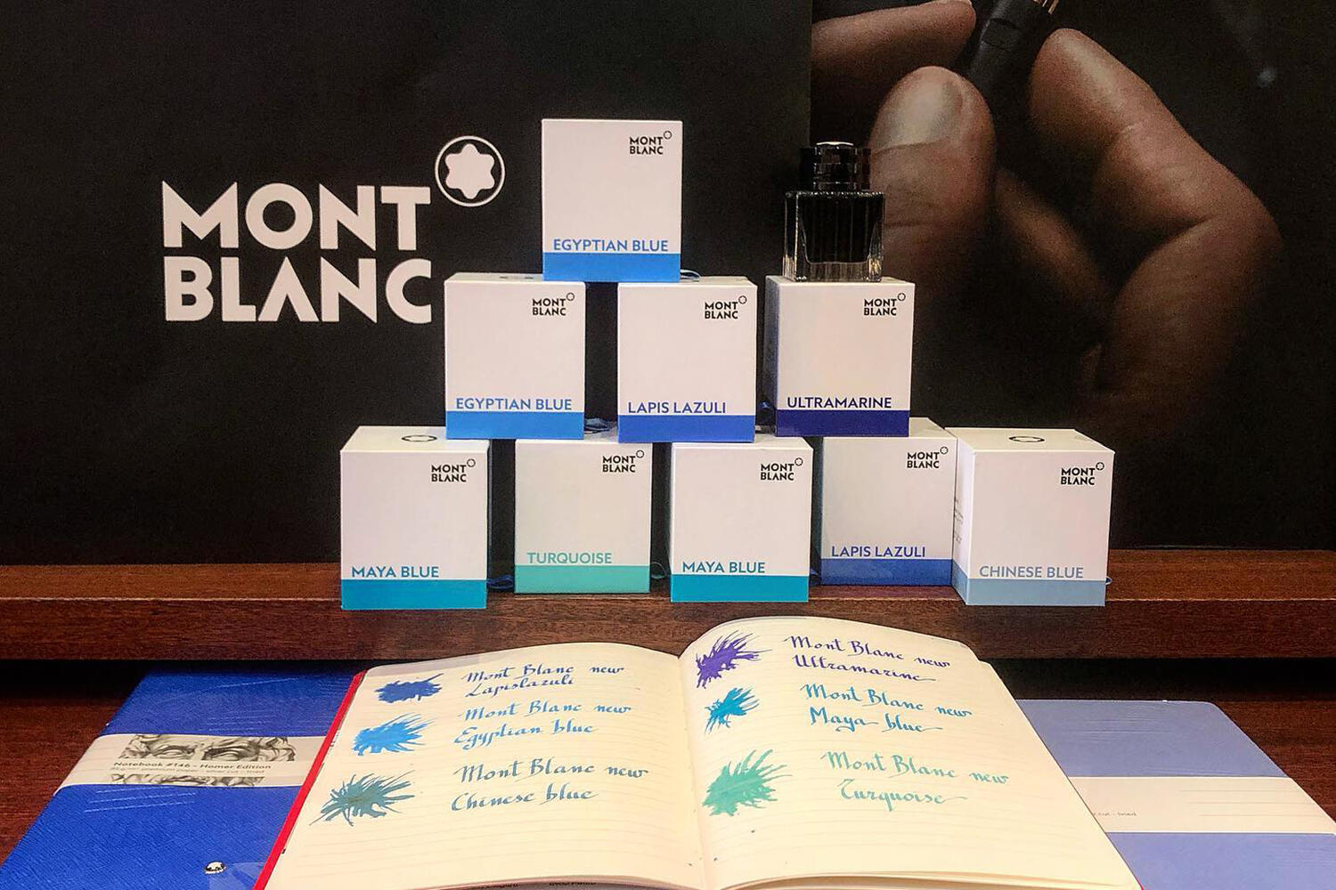 Montblanc The Blues Palette Set 3 X 30 Ml Bottle 119576 2