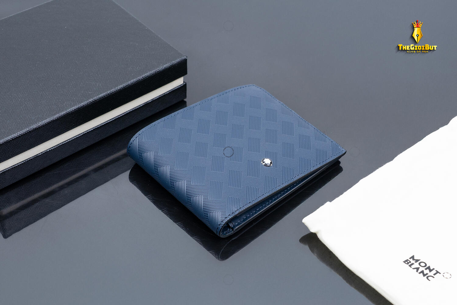Montblanc Extreme 3.0 Wallet 6cc Ink Blue Mb198063 801