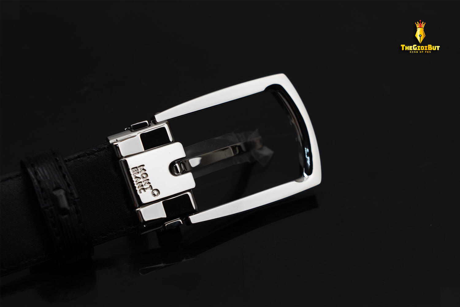 Montblanc Rectangular 30mm Belt In Leather Mb116706 802