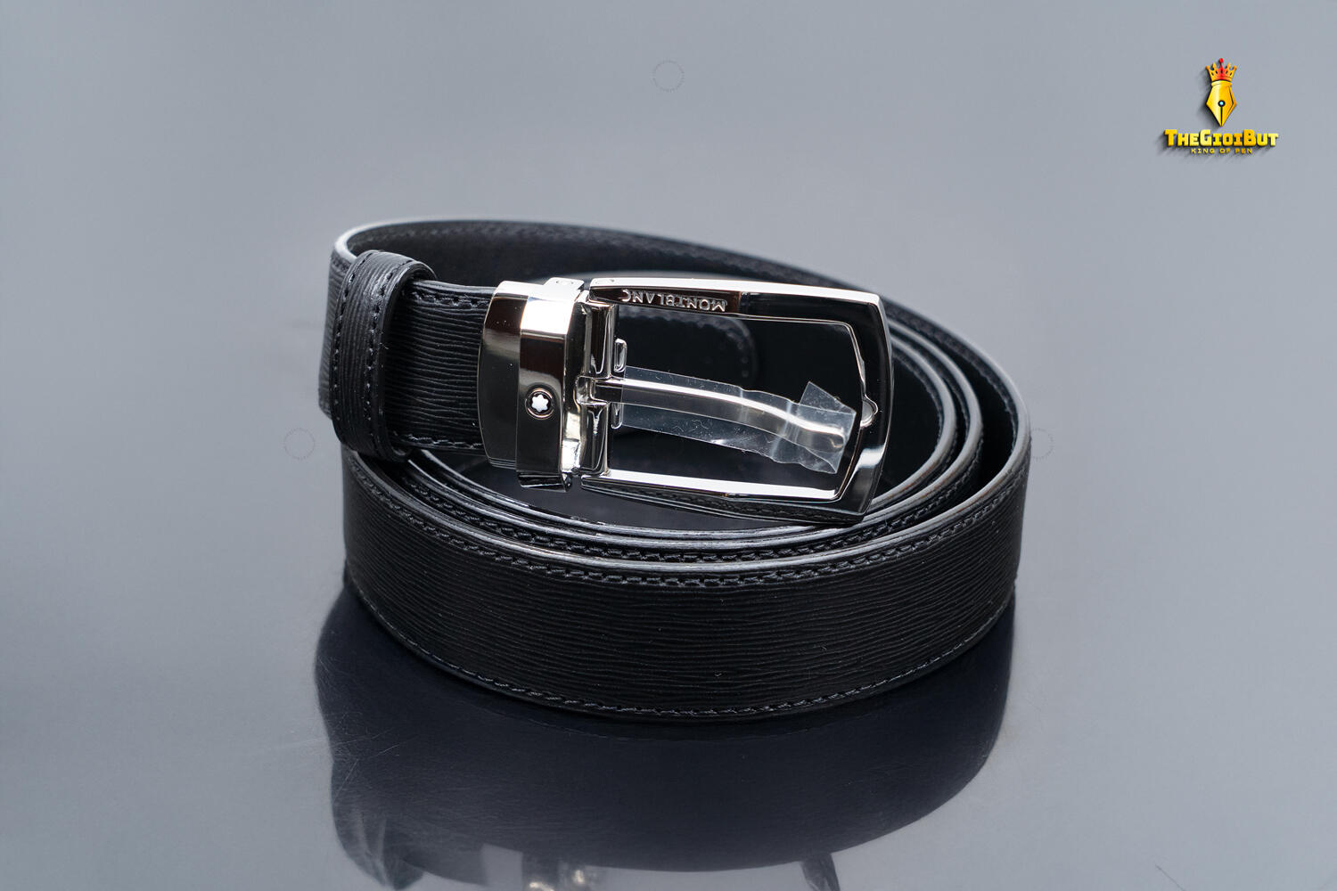Montblanc Rectangular 30mm Belt In Leather Mb116706 803