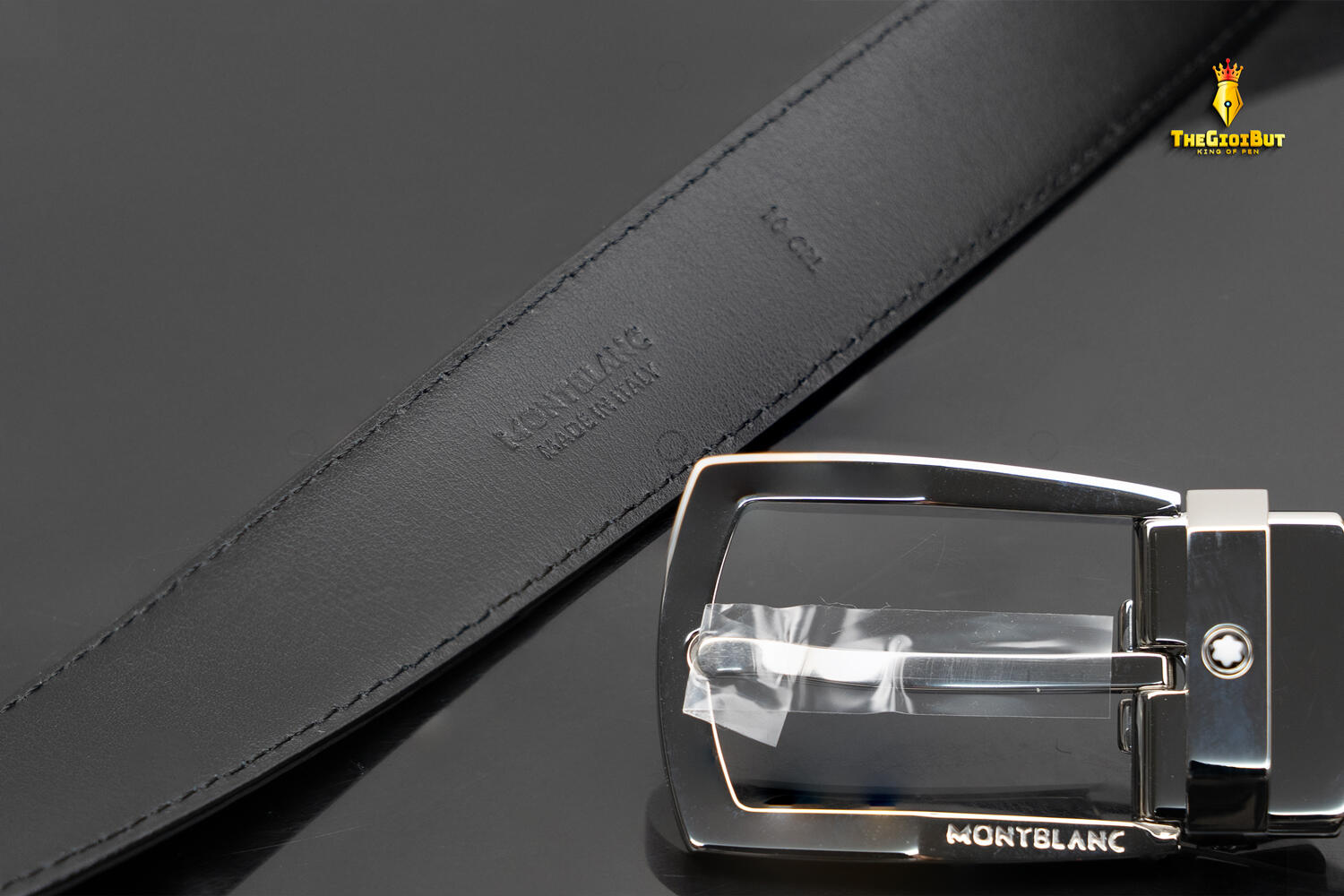 Montblanc Rectangular 30mm Belt In Leather Mb116706 804