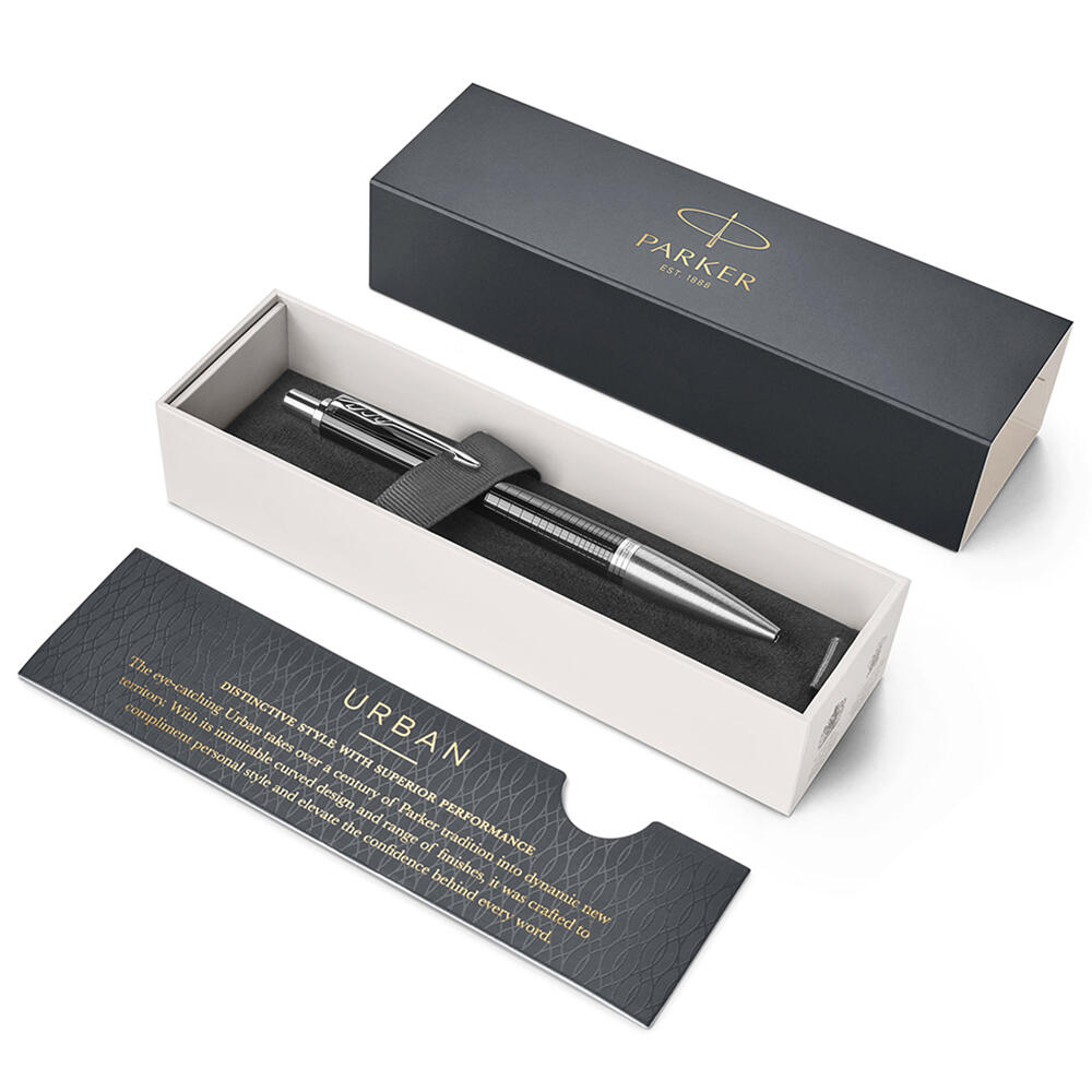Parker Urban Premium Ebony Metal Ct Ballpoint Pen 1931615 2
