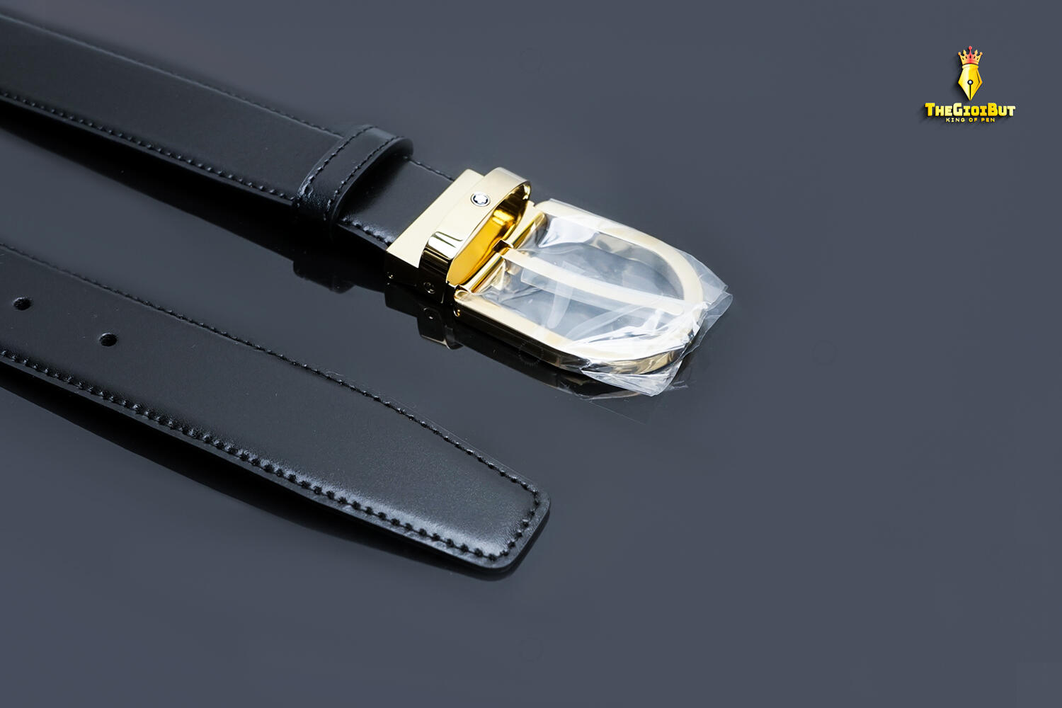 Montblanc Horseshoe Shiny Gold Finishing Reversible Black Mb223437 12