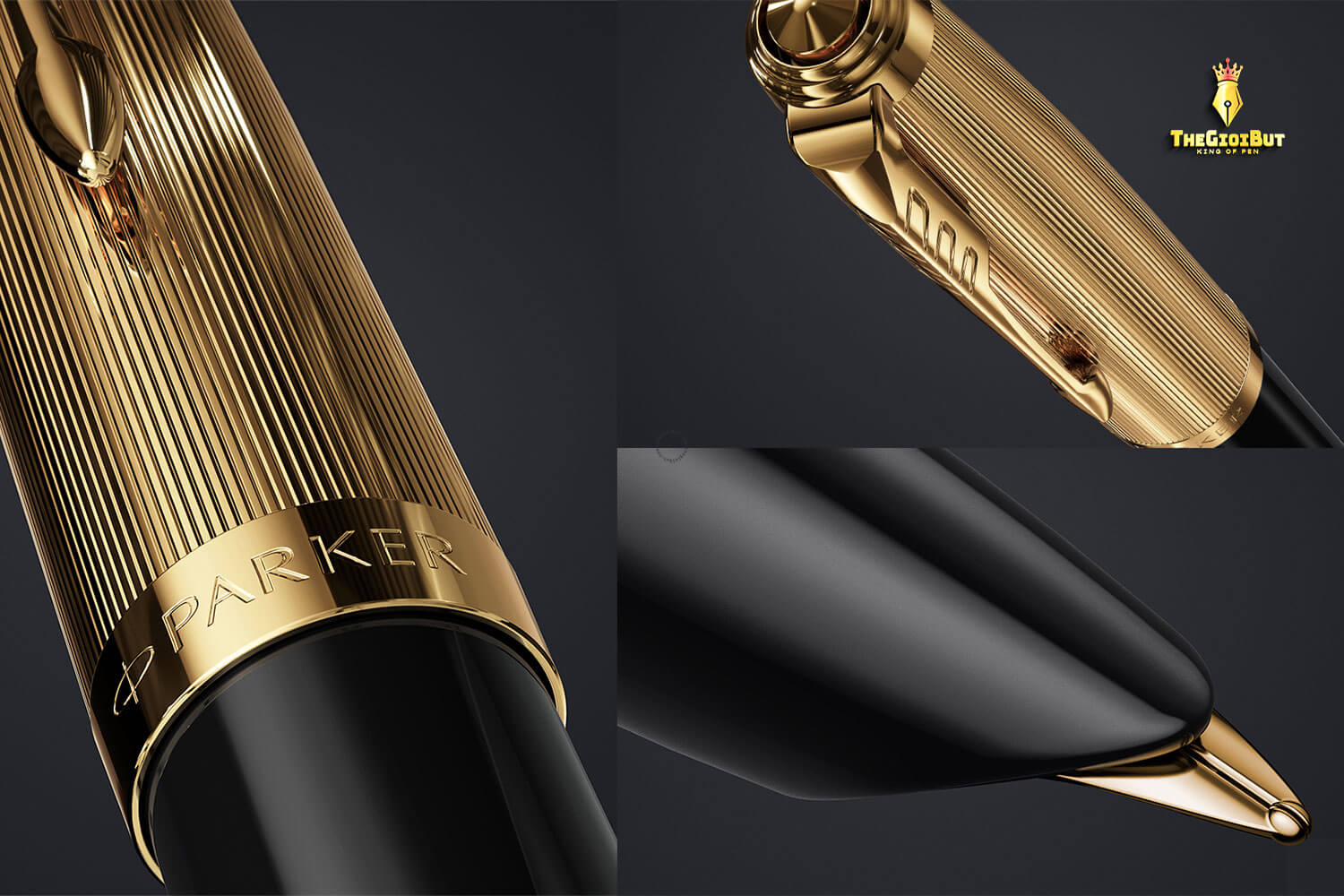 Parker 51 Deluxe Black Gt Fountain Pen 2123511 11
