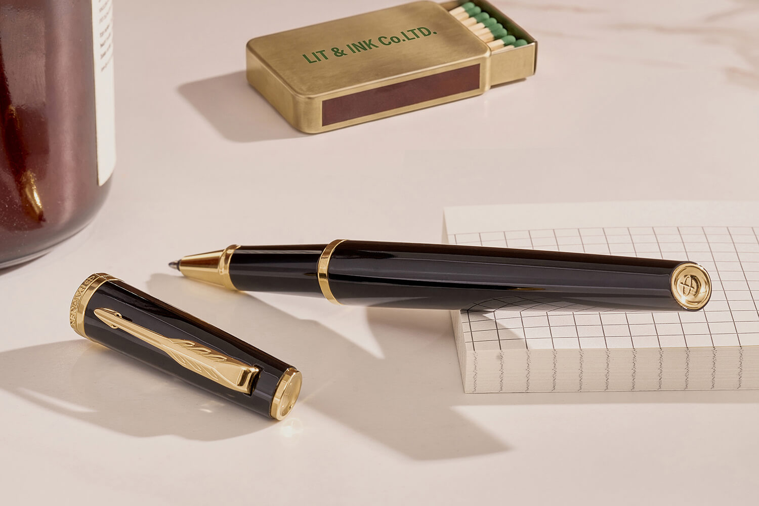 Parker Meridian Black Lacquer Gt Rollerball Pen 2231394 11