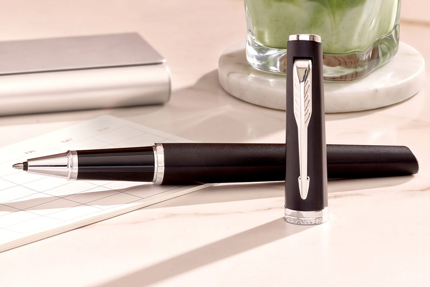 Parker Meridian Matte Black Lacquer Ct Rollerball Pen 2231406 11