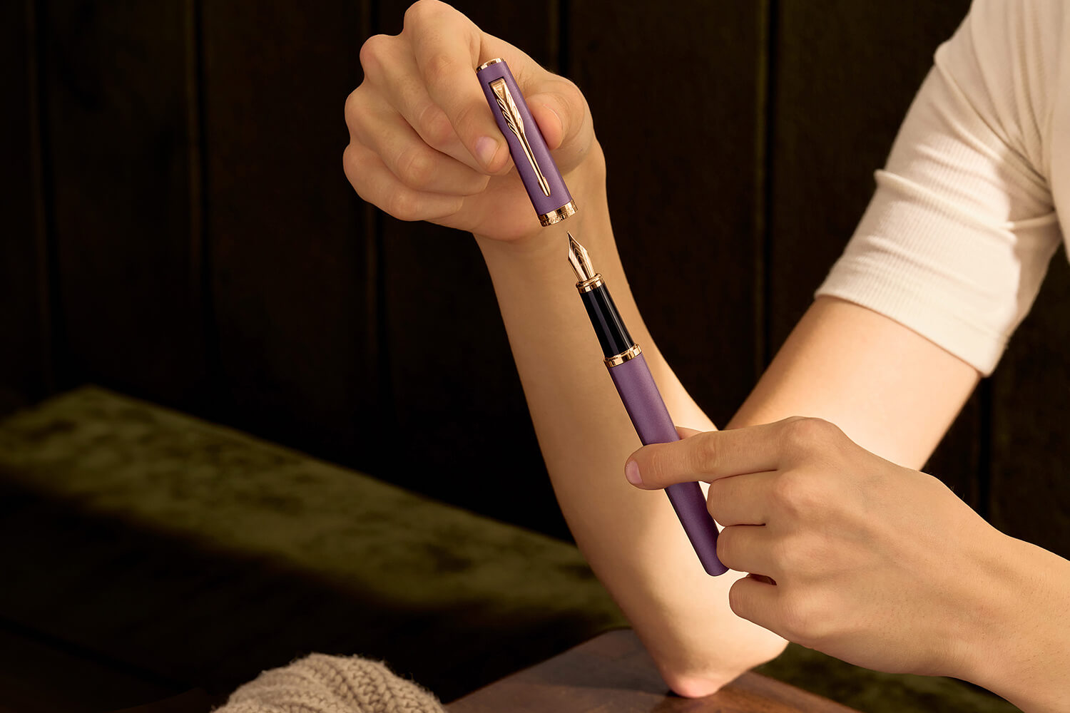 Parker Meridian Puple Lacquer Gt Fountain Pen 2247762 11