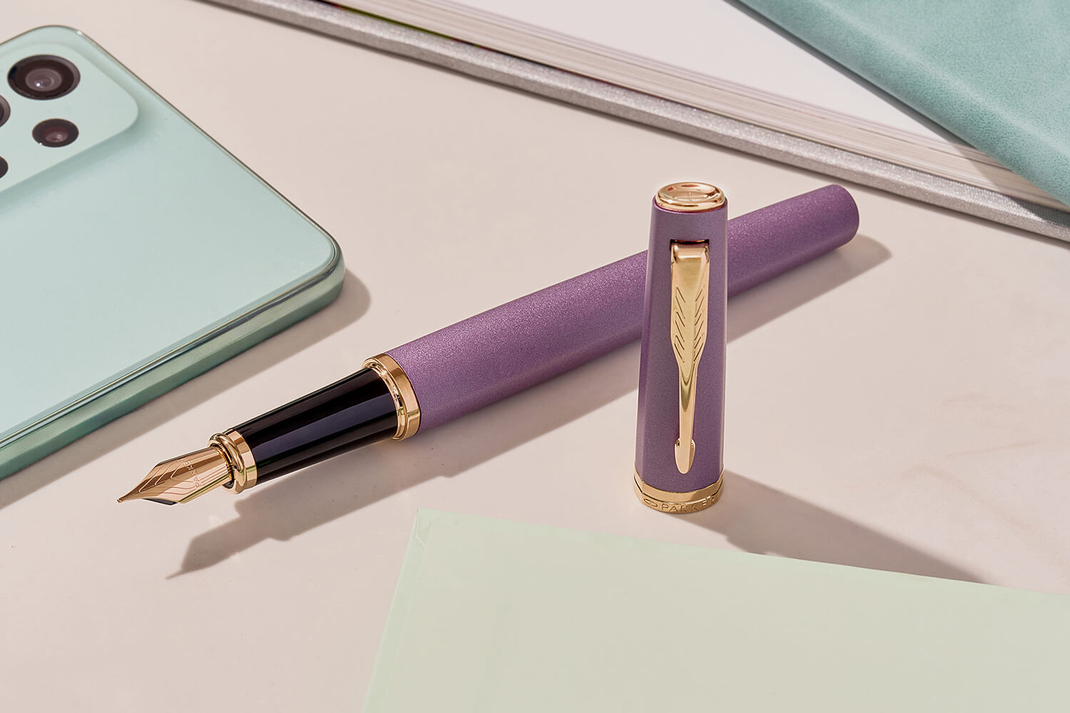 Parker Meridian Puple Lacquer Gt Fountain Pen 2247762 12