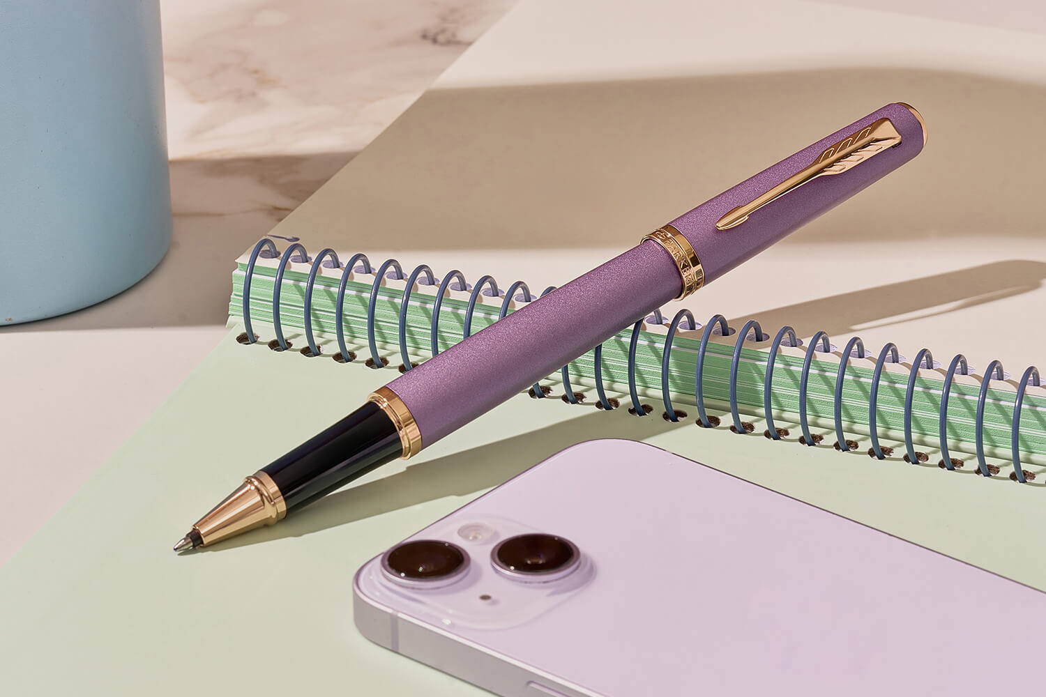 Parker Meridian Puple Lacquer Gt Rollerball Pen 2247764 12