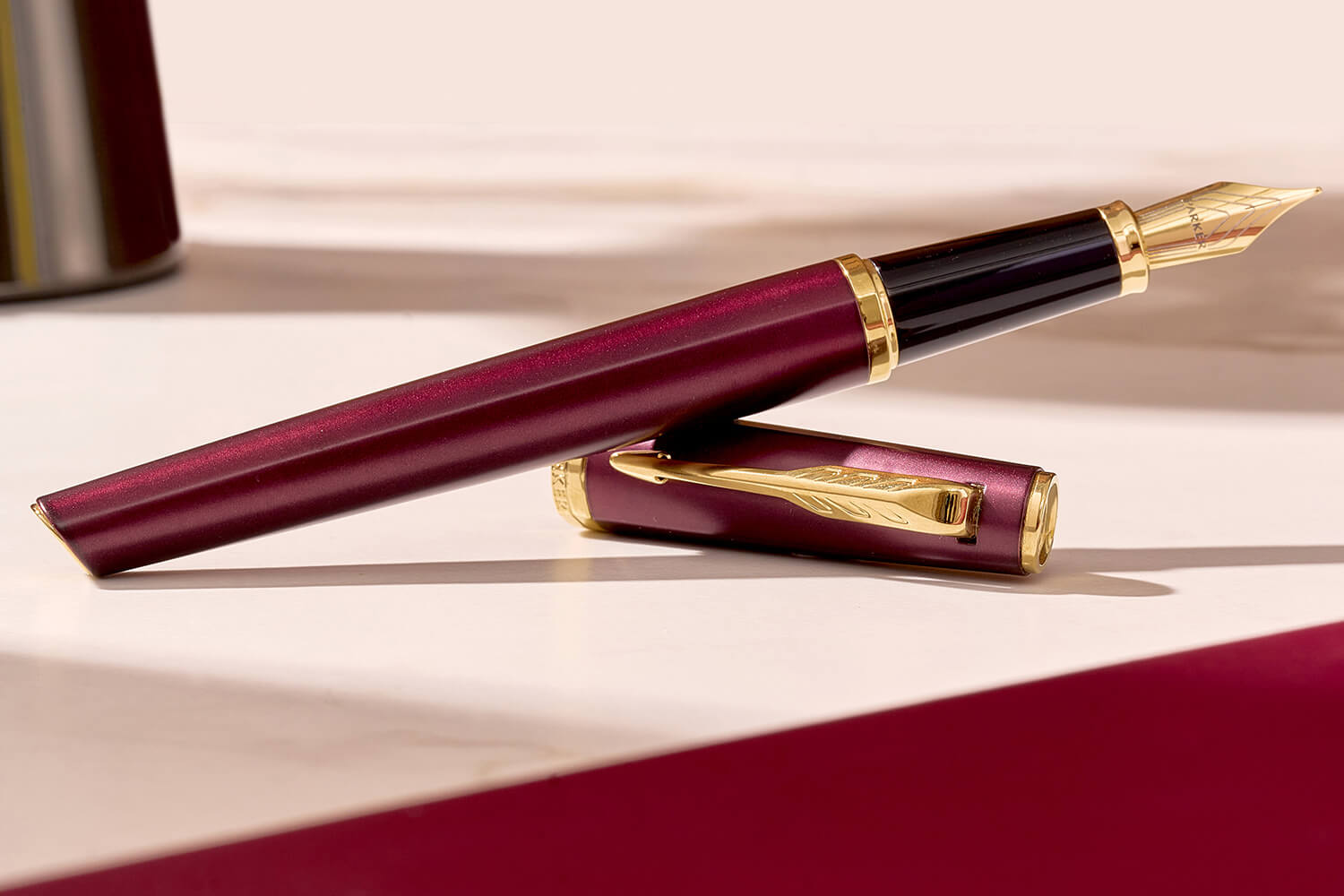 Parker Meridian Red Lacquer Gt Fountain Pen 2231412 12